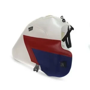 Consegna Rapida Copriserbatoio Bagster per Honda XRV 750 Africa Twin 90-92 bianco, rosso e blu-