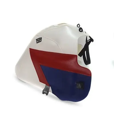 Consegna Rapida Copriserbatoio Bagster per Honda XRV 750 Africa Twin 90-92 bianco, rosso e blu-