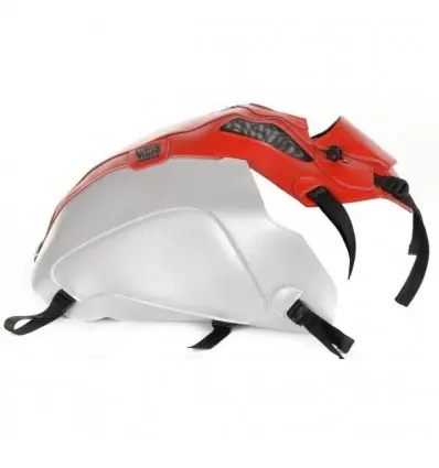 Copriserbatoio Bagster per BMW R1200 GS ADV dal 2014 in similpelle rosso e argento- Miglior Prezzo