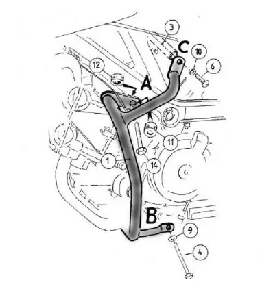 Occasione Paramotore Hepco & Becker per Suzuki SV 650 03-08-