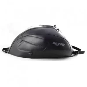 Copriserbatoio Bagster per Yamaha XJR 1300 02-14 similpelle nero con banda bianca- Pagamento Sicuro