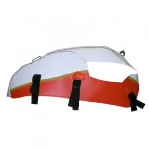 Copriserbatoio Bagster per Triumph Bonneville T100/SE, Scrambler e Thruxton dal 2008 bianco e arancione- Sconto