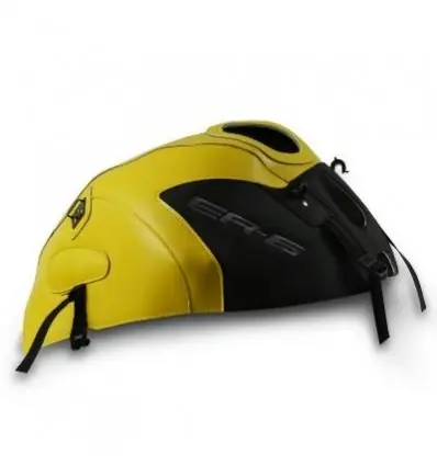 Copriserbatoio Bagster per Kawasaki ER6N e ER6F 12-13 in similpelle giallo oro e nero opaco- Spedito Oggi