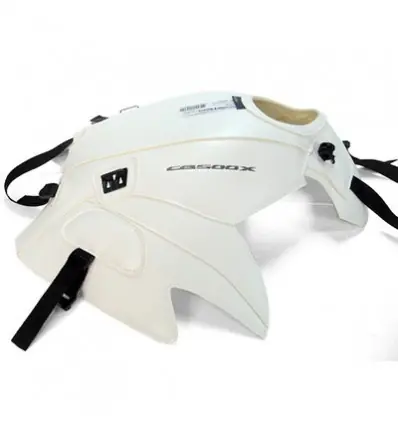 Novità Copriserbatoio Bagster per Honda CB500X 13-15 in similpelle bianco-
