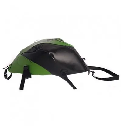 Copriserbatoio Bagster per Kawasaki Z800 in similpelle nero opaco, verde madreperla e nero- Super Prezzo