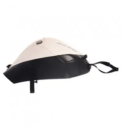 Ultimissimo Modello Copriserbatoio Bagster per Kawasaki ZX-10R dal 2011 in similpelle bianco e nero-