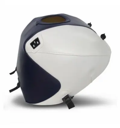 Copriserbatoio Bagster per Moto Suzuki GLADIUS 650 09-14 in similpelle blu scuro e bianco- Compra Adesso