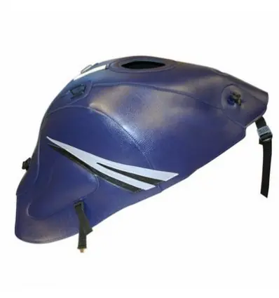 Copriserbatoio Bagster per Suzuki GSX 1300R Hayabusa 08-18 blu scuro, deco acciaio e nero- Compra Oggi Stesso