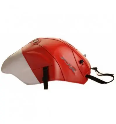 Copriserbatoio Bagster per Yamaha FJR 1300 06-14 in similpelle rosso e argento- Prezzo Basso