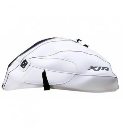 Ultimissimo Modello Copriserbatoio Bagster per Yamaha XJR 1300 02-14 similpelle bianco e blu scuro-
