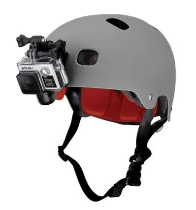 Kit di fissaggio frontale su casco GoPro Helmet Front Mount per minicamera Hero- Prezzo Scontato