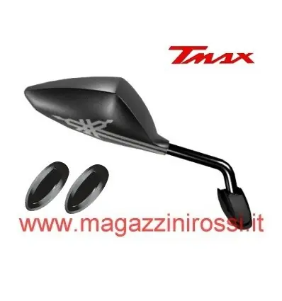 Promozione Esclusiva Coppia specchietti Orion Formula Yamaha T-Max 500 08-11 da carena nero opaco logo-