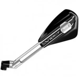 Specchio Far universale da manubrio Viper 1 nero e argento- Occasione
