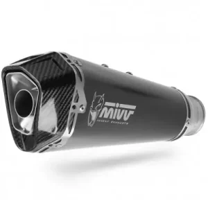 Spedizione Gratuita Terminale Mivv Delta Race Inox Black per Triumph Street Triple 765 R/RS 17-22-