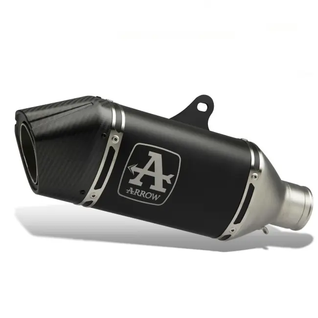 Novità Scarico completo CE Arrow Veloce Dark in alluminio per Triumph Daytona 660 dal 2024-