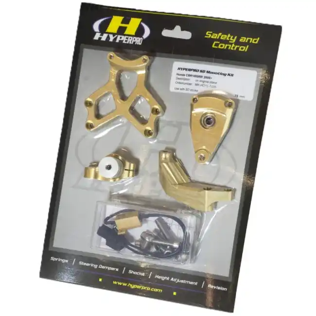 Kit Hyperpro per ammortizzatore di sterzo su Kawasaki Z H2-Nero Ultime Pezzi