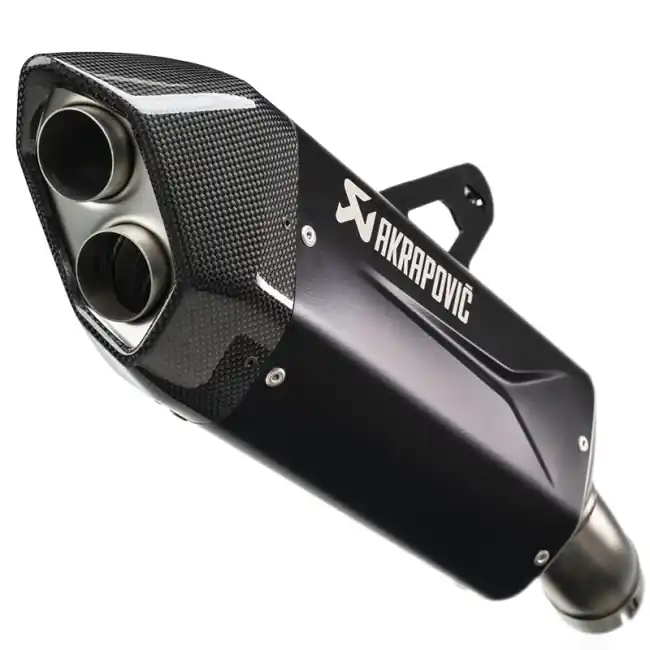Marmitta Akrapovic Slip On Titanio nero per BMW R1300GS/Adventure, R1300R e RS- Consegna Rapida