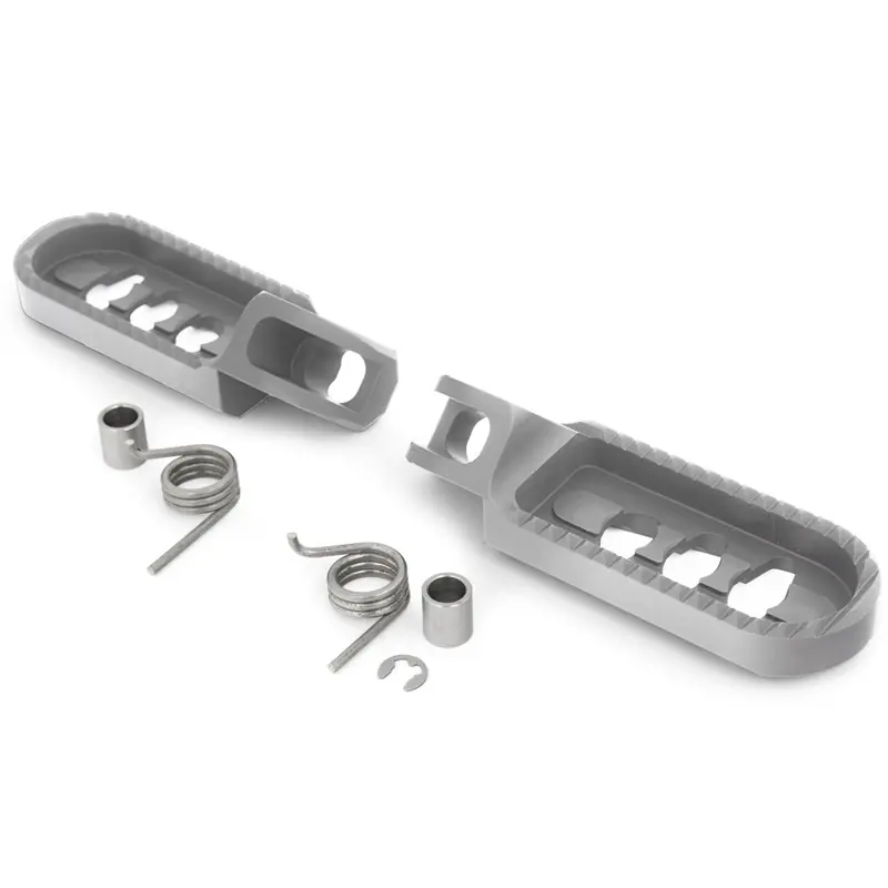 Compra Adesso Pedane ribassate Wunderlich Ergo Comfort su BMW R1300 GS, R1250 GS, F900 GS...-Argento