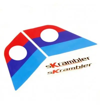 Coppia di adesivi Unit Garage Skrambler per serbatoio BMW K100- Super Prezzo