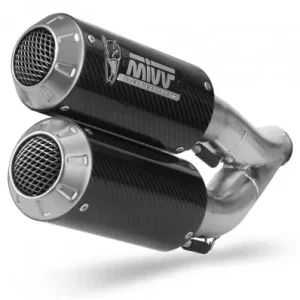Terminale Mivv MK3 Carbon doppio per KTM 1290 Superduke 14-19- Occasione Imperdibile