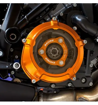 Kit coperchio carter frizione e spingidisco Evotech per KTM per motori LC8-Arancio Sconto