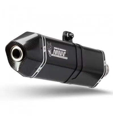 Terminale Mivv Speed Edge Inox Black per Aprilia Tuono V4 1100 dal 2018- Ordina Subito