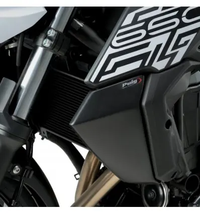Di Tendenza Coppia pannelli laterali radiatore Puig per Kawasaki Z650 dal 2017-Carbonio