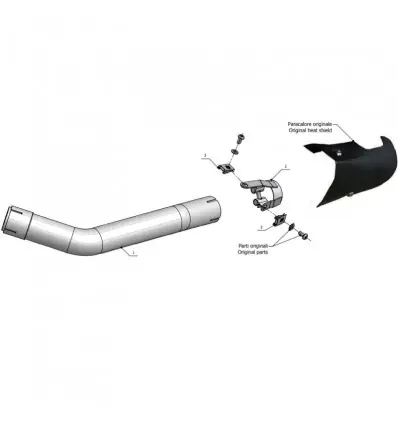 Acquista Ora Raccordo Mivv No Kat per Benelli Leoncino 500-
