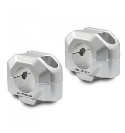 Riser universali per manubri da 28mm altezza +20mm-Argento Nuovo Arrivo
