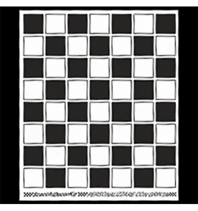 Set adesivi 20x24 cm Scacchi Bianchi e Neri- Direttamente Dal Produttore