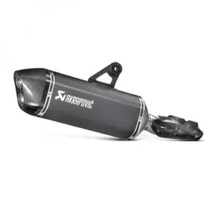Marmitta Akrapovic Slip On Acciaio Inox nero omologata per BMW R1200GS/Adventure 17-18- Offerta Del Giorno