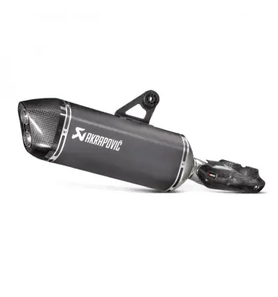 Marmitta Akrapovic Slip On Acciaio Inox nero omologata per BMW R1200GS/Adventure 17-18- Offerta Del Giorno
