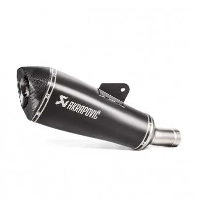 Marmitta Akrapovic Slip On Acciaio Inox nero omologata per BMW R1200R 17-18- Prezzo Scontato