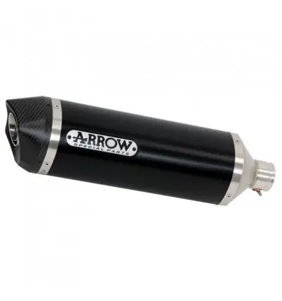 Offerta Limitata Terminale Arrow Race-Tech alluminio "Dark" fondello carbonio per Kawasaki Ninja 400 2018-