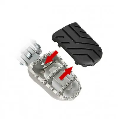 Pedane SW-Motech regolabili touring/offroad con gommino estraibile per BMW F700GS e F800GS- Compra Oggi Stesso