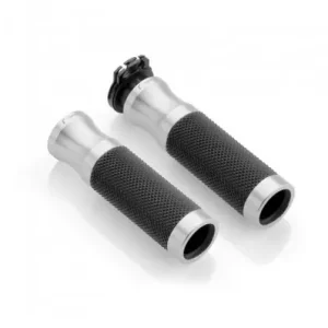 Saldi Manopole Rizoma Sport in ergal e gomma Ride by Wire per moto Triumph e Ducati-Argento