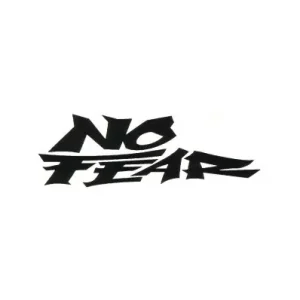 Adesivo scritta No Fear nero cm 15- Direttamente Dal Produttore