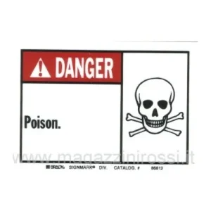 Nuova Collezione Adesivo Import serie Danger veleno-