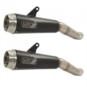 Offerta Coppia di terminali Slip On Arrow Pro-Race Nichrom Dark per Ducati Scrambler 1100 18-20-