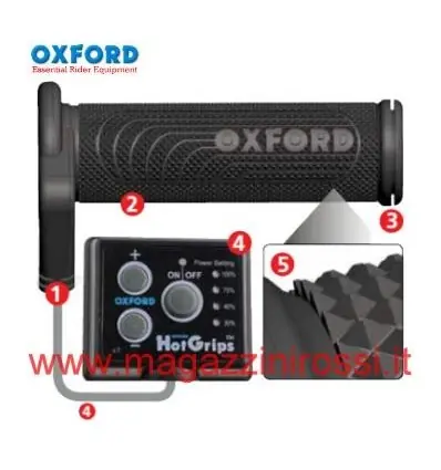 Manopole riscaldanti Oxford HotGrips Sports per maximoto- Prezzo Basso