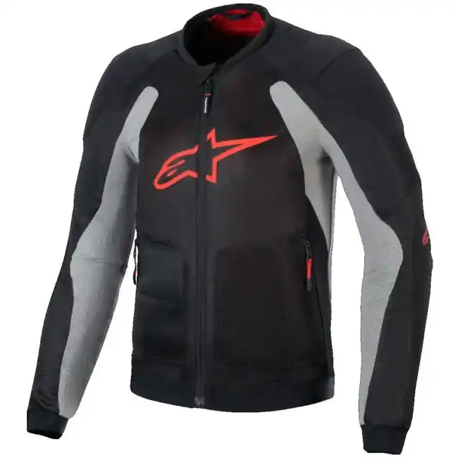 Bestseller Giacca da moto Alpinestars Troop-Air Jacket nero e grigio-S