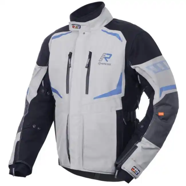 Giacca da moto Rukka Ventu-R Goretex grigia e azzurra-50 Prezzo Di Fabbrica