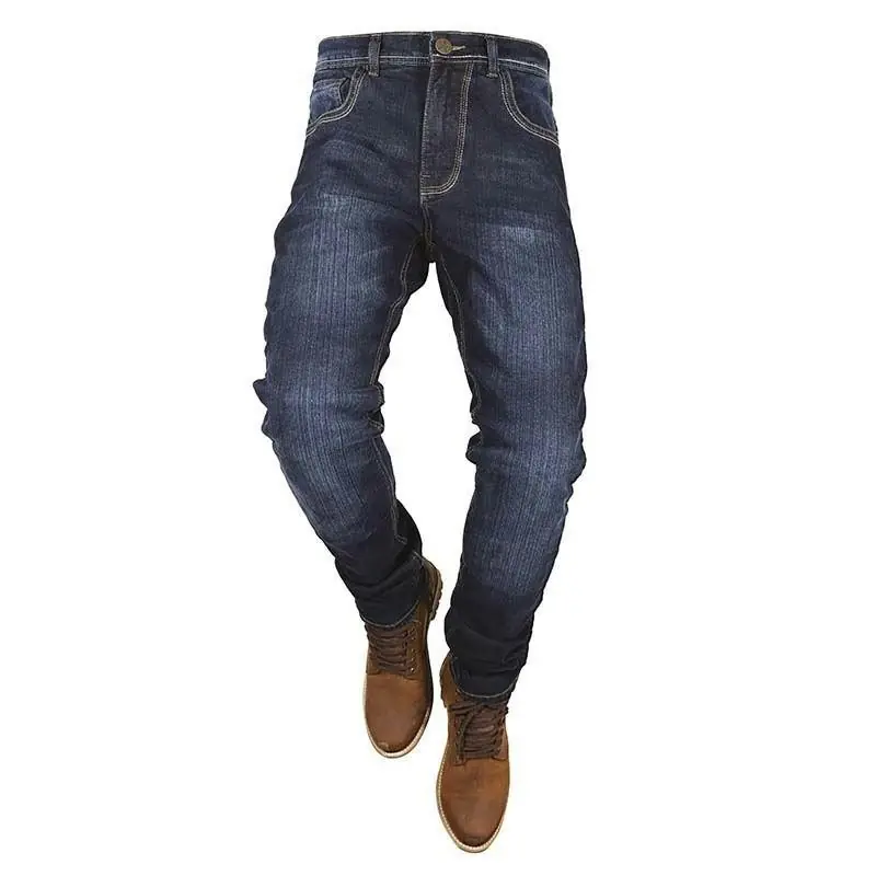 Pantalone jeans da moto Harisson Wayne blu scuro-30 Non Perdere
