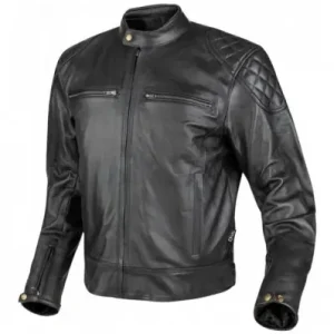 Must-Have Giacca da moto in pelle Moore Race 2 nera-S
