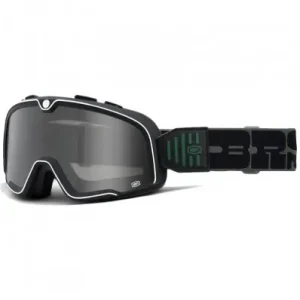 Occhiali da moto Barstow 100% Kalmus con elastico nero e verde- Nuovo Arrivo