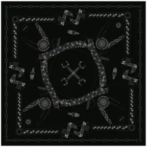 Prezzo Conveniente Foulard Helstons stampato grafica Tools-