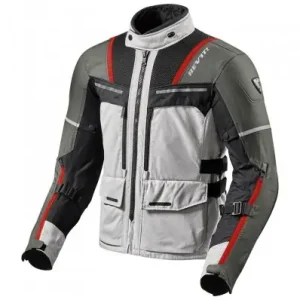Offerta Limitata Giacca da moto Revit Offtrack grigia, nera e rossa-S