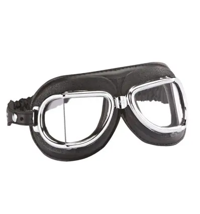 Offerta Del Giorno Occhiali da moto Vintage in pelle Climax 513NP neri-