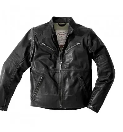 Giacca da moto in pelle Spidi Garage nera-50 Di Tendenza
