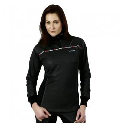 Offerta Lampo Maglia termica Antifreeze donna nera con lampo-XS